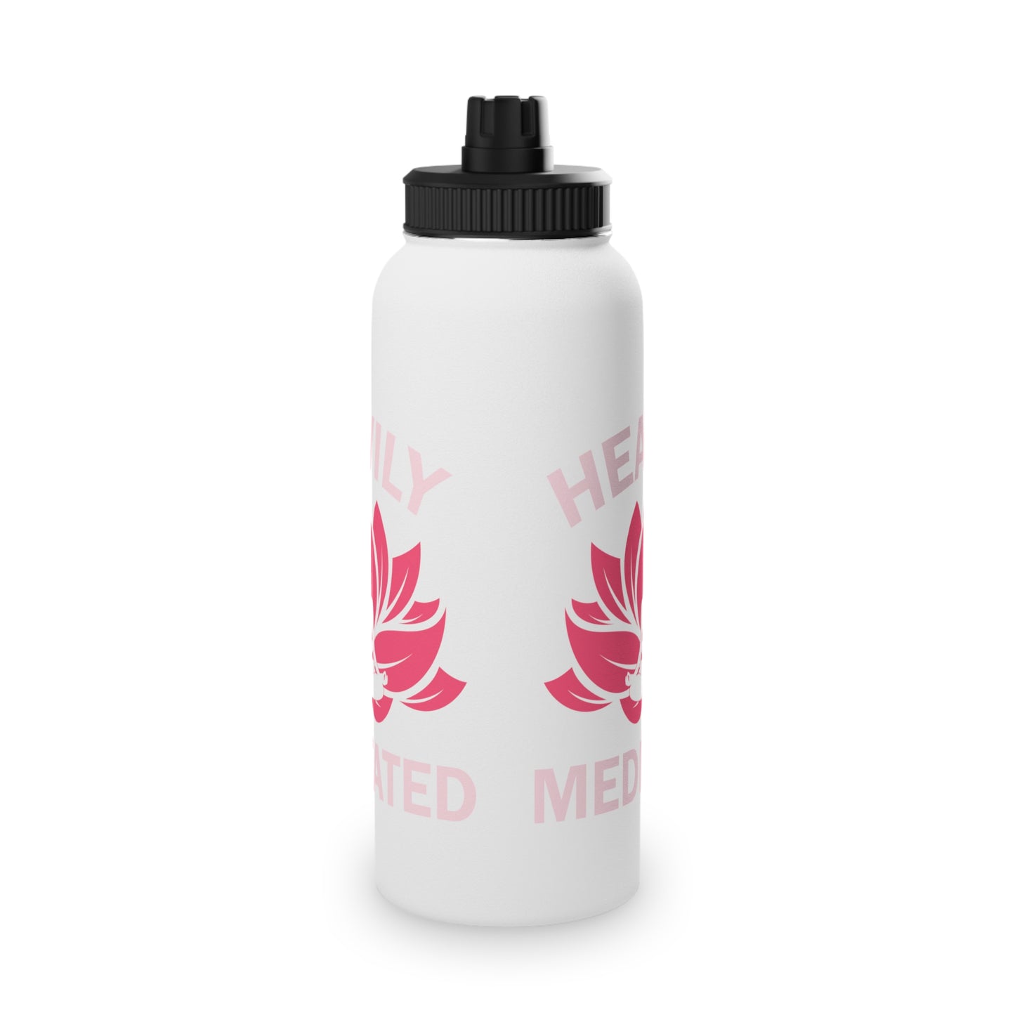 Heavily Meditated Stainless Steel Water Bottle - # Sizes