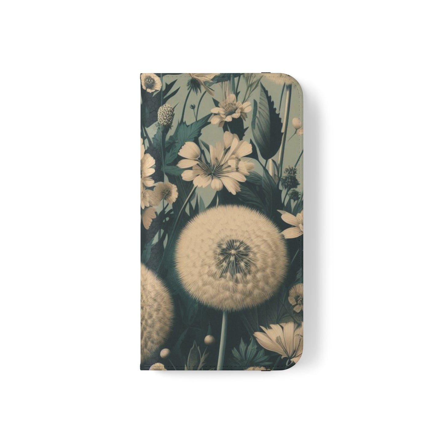 Blue & Cream Flowers Flip Cases iPhone/Samsung