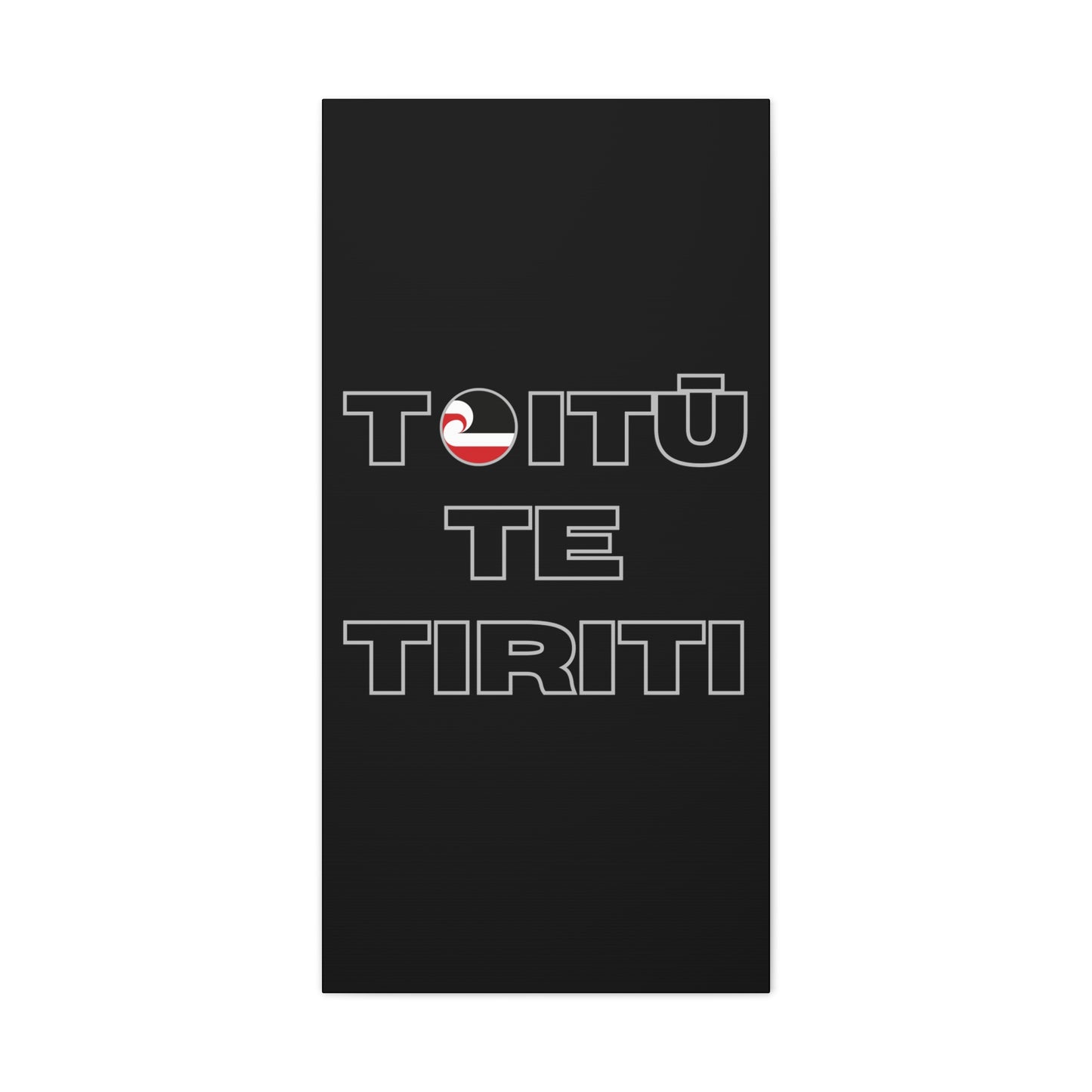 Toitū Te Tiriti Classic Canvas - Black