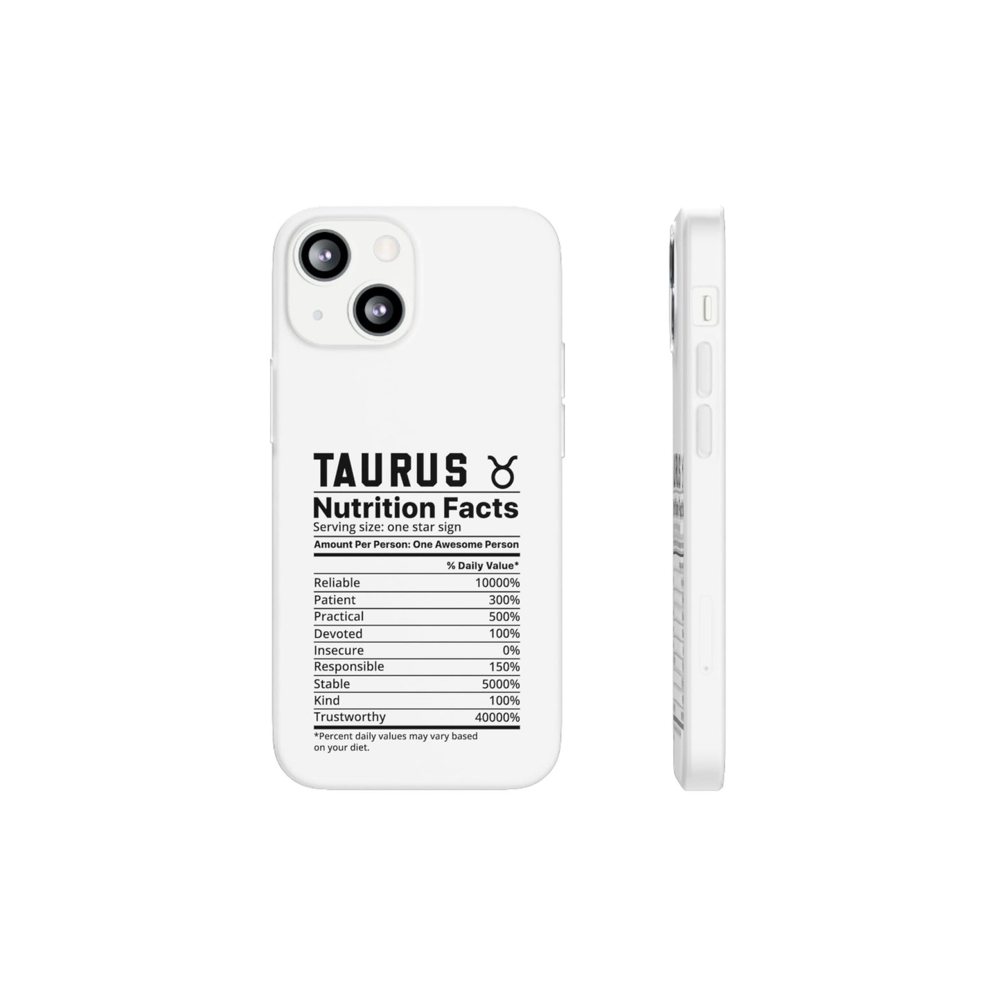 Taurus Nutrition Flexi Cases iPhone/Samsung with Gift Wrapping Option