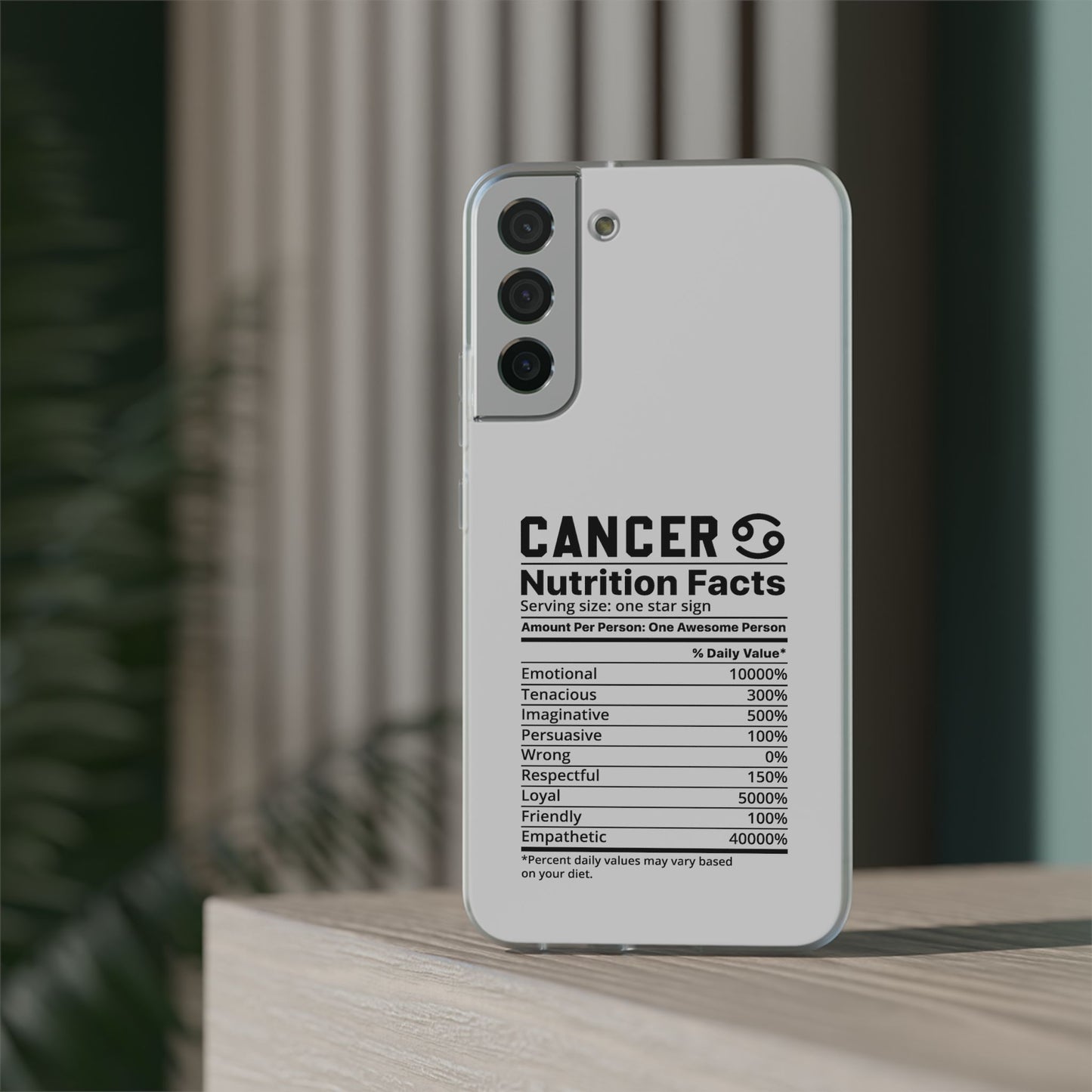 Cancer Nutrition Flexi Cases iPhone/Samsung with Gift Wrapping Option