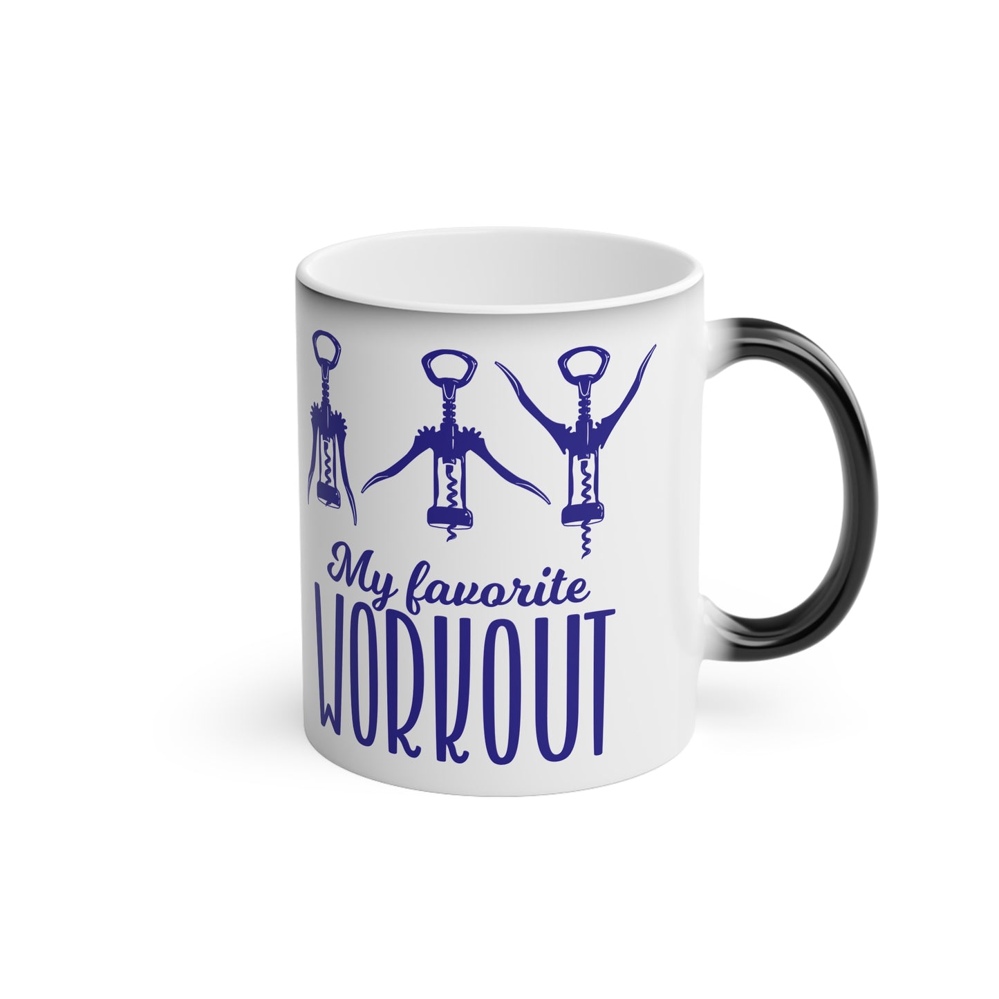 My Favourite Workout Magic Mug - Color Changing Mug for Fitness Enthusiasts