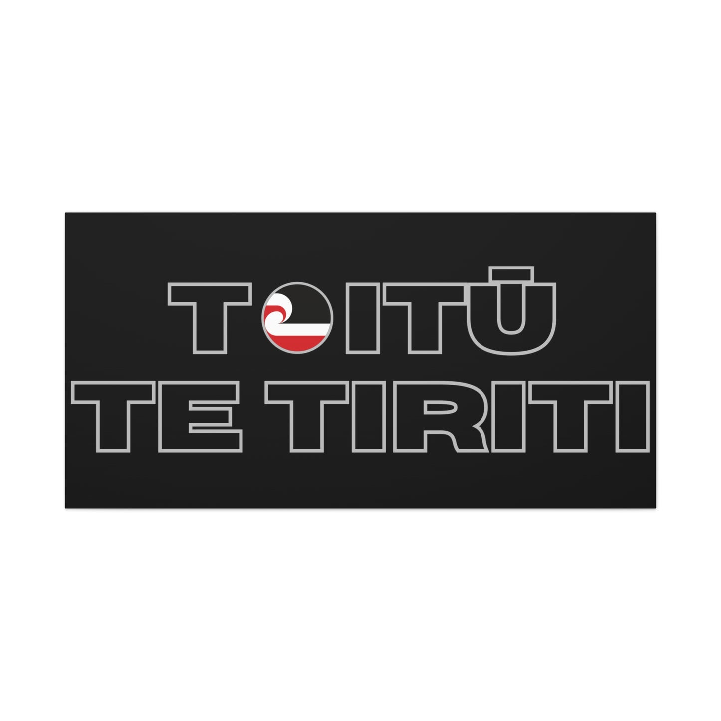 Toitū Te Tiriti Classic Canvas - Black