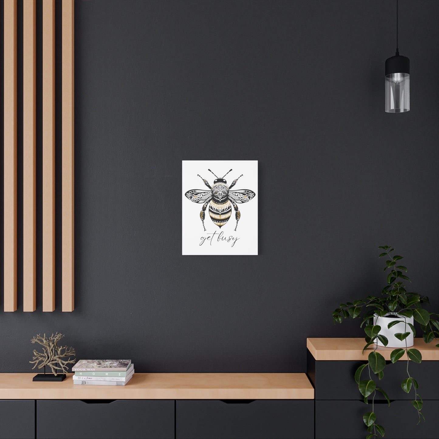 Get Busy Bee Classic Canvas - White