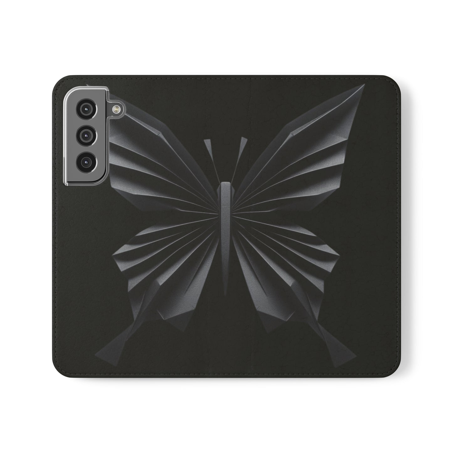 Origami Black Butterfly Flip Cases iPhone/Samsung