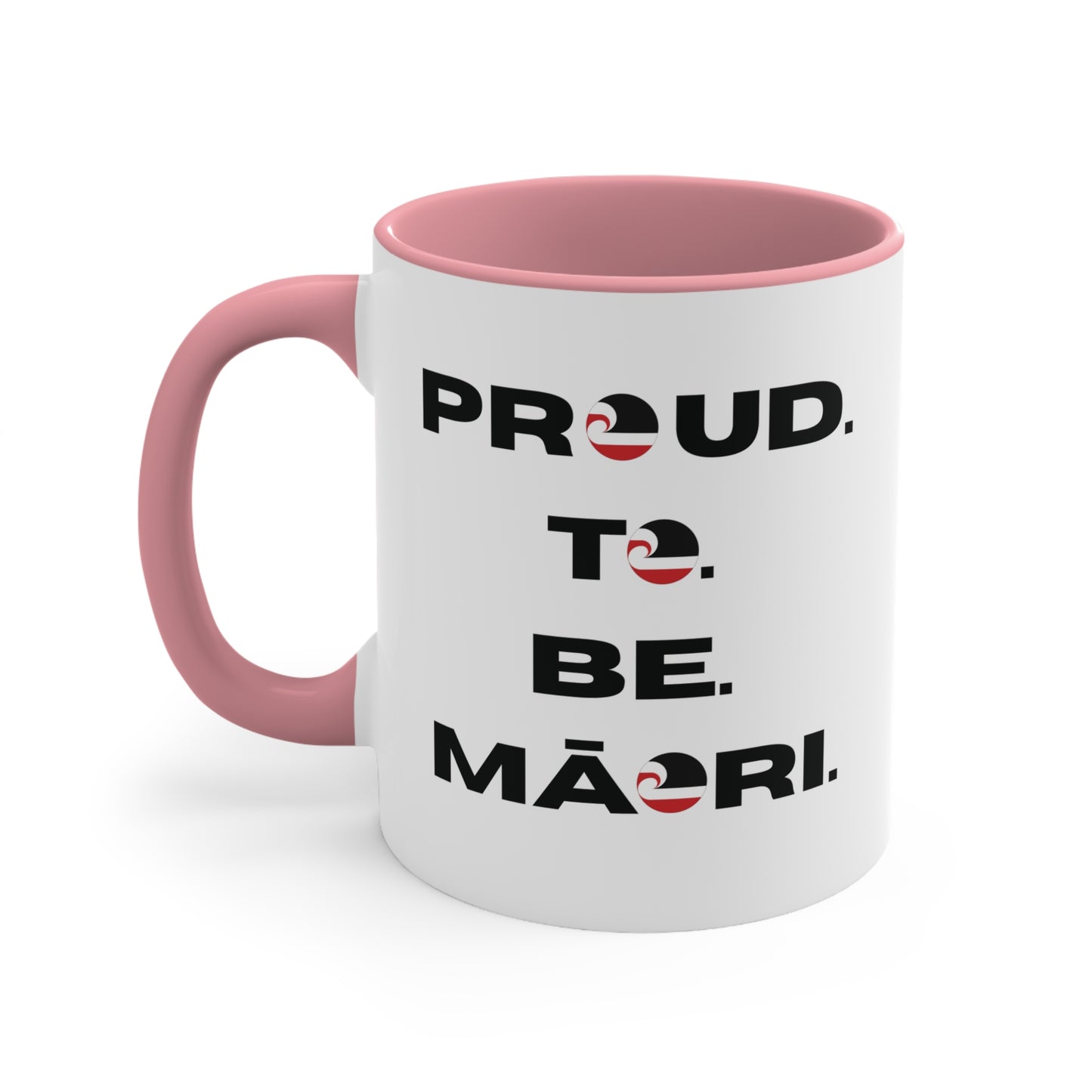 Proud. To. Be. Māori. Colorful Accent Mugs, 11oz (330 ml)