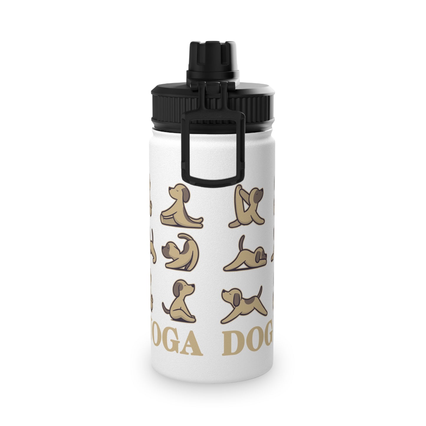 Dog Yoga Stainless Steel Water Bottle - # Sizes