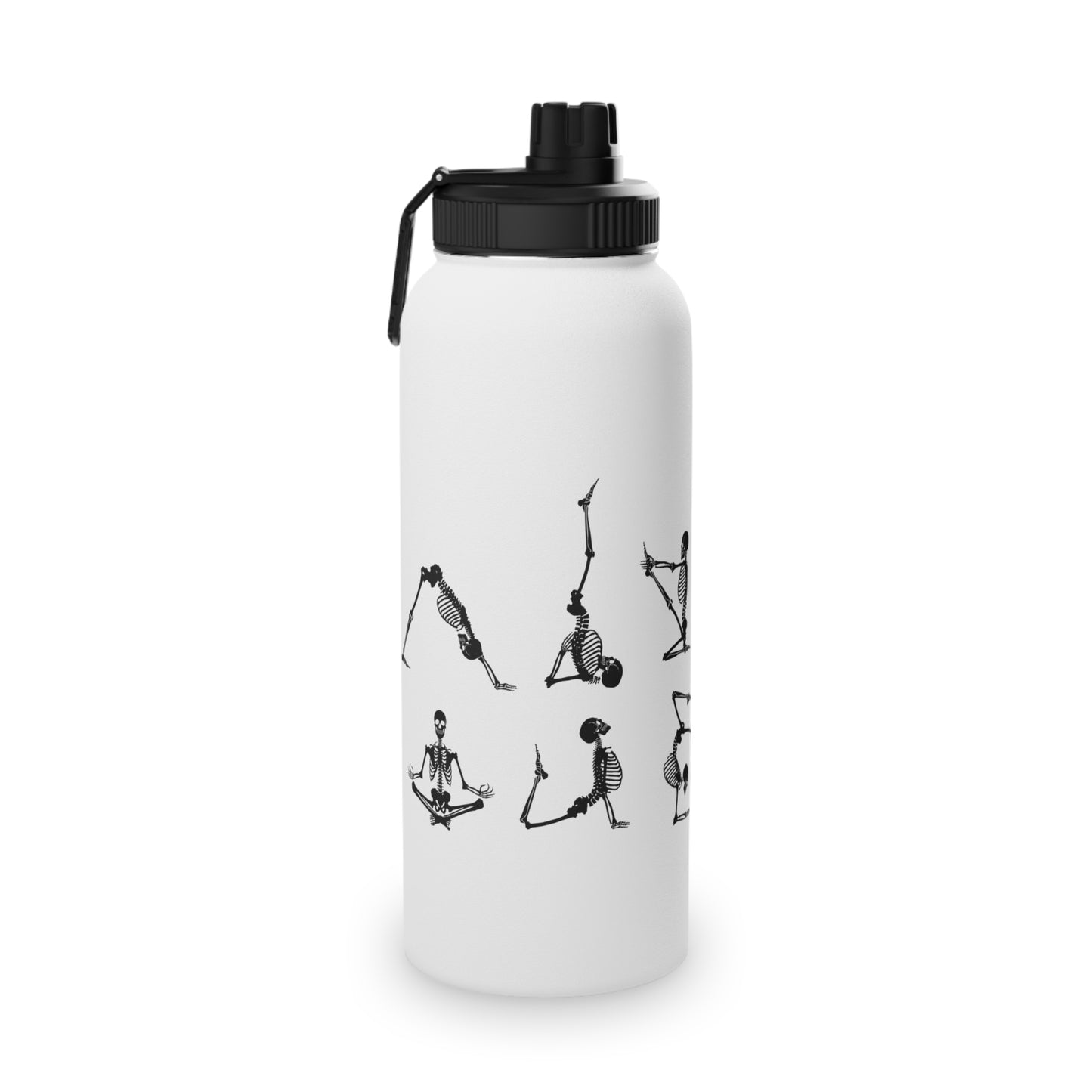 Skeleton Yoga Stainless Steel Water Bottle - # Sizes