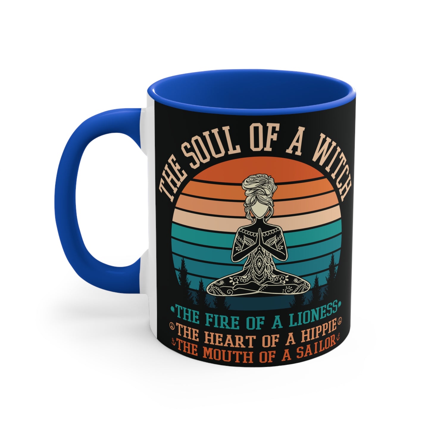 The Soul of a Witch Color Accent Mug 11oz - Zen Meditation Gift