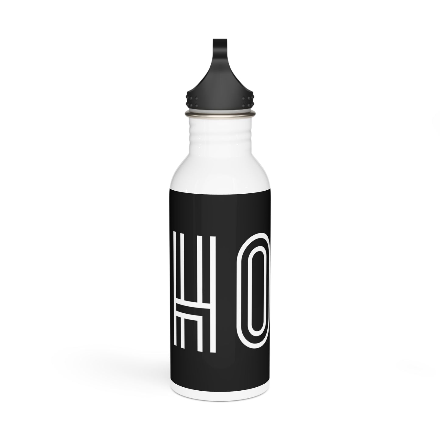 HOON Stylish Stainless Steel Water Bottle - Eco-Friendly, Durable, Perfect for On-the-Go - Black