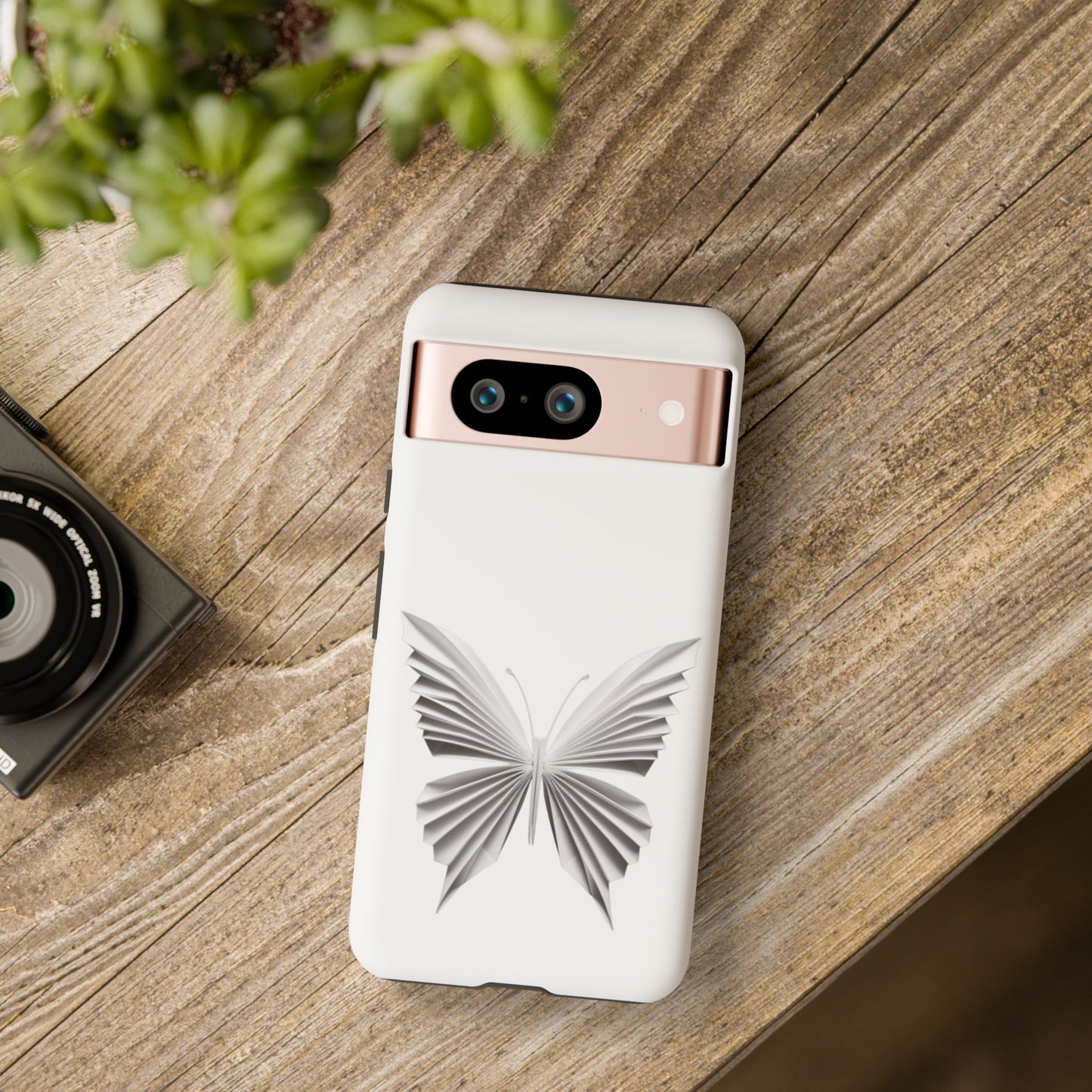 Origami White Butterfly Tough Cases iPhone/Google/Samsung