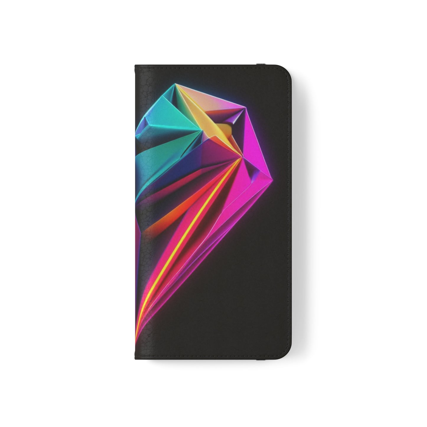 Origami Neon Heart Flip Cases - iPhone/Samsung