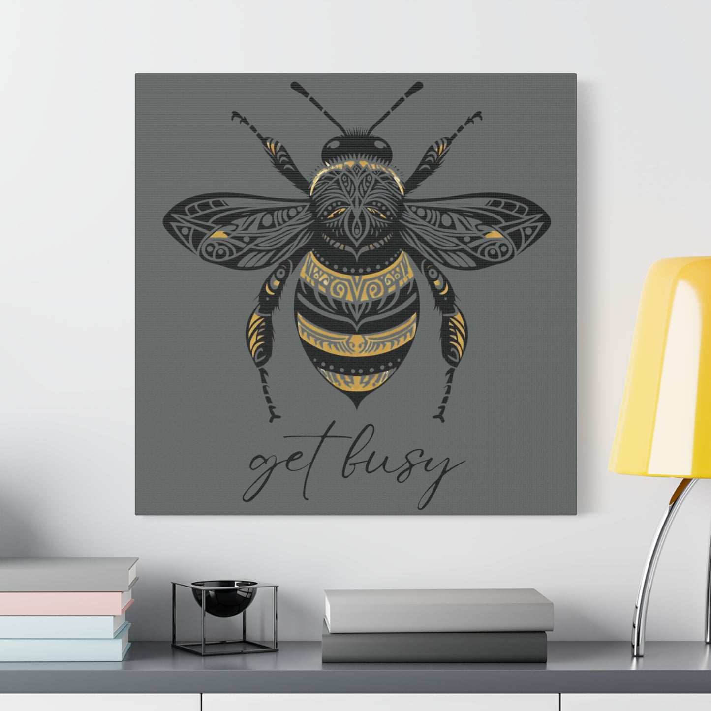 Get Busy Bee Classic Canvas - Grey