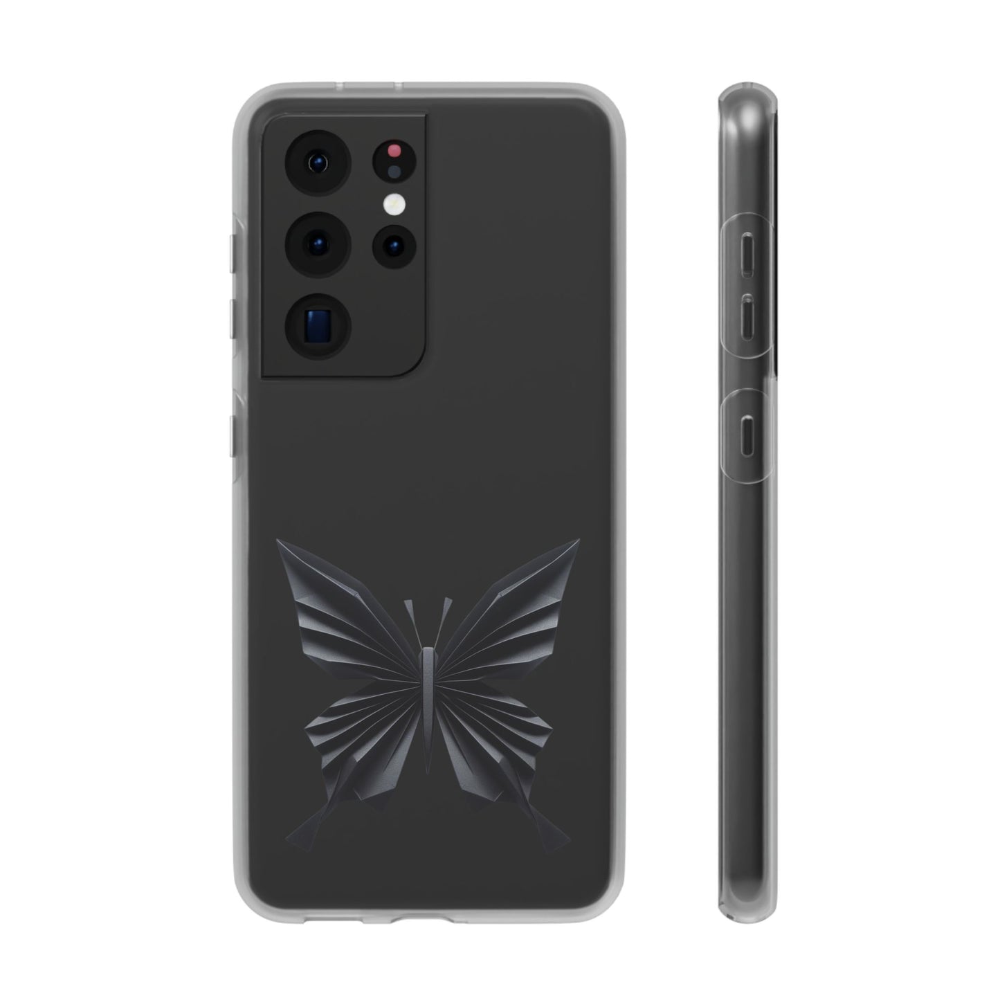 Origami Black Butterfly Flexi Cases