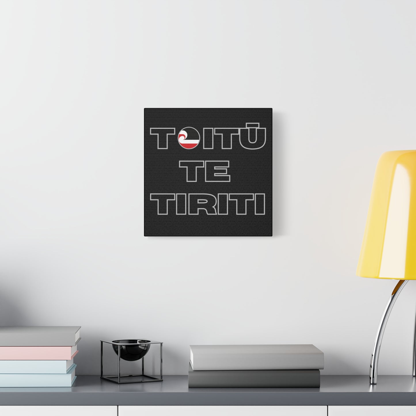 Toitū Te Tiriti Classic Canvas - Black