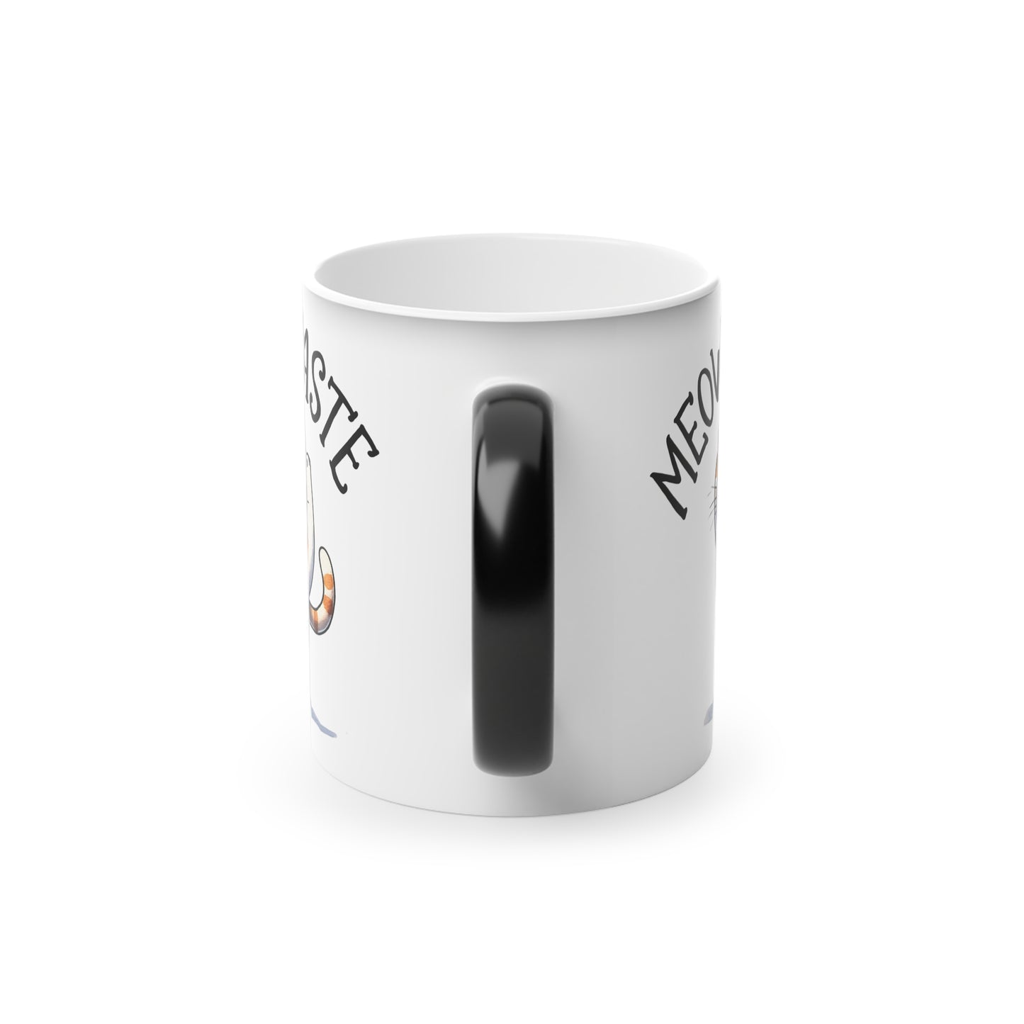 Meow Maste Magic Mug - Color Changing Heat Sensitive Cup for Relaxation and Meditation