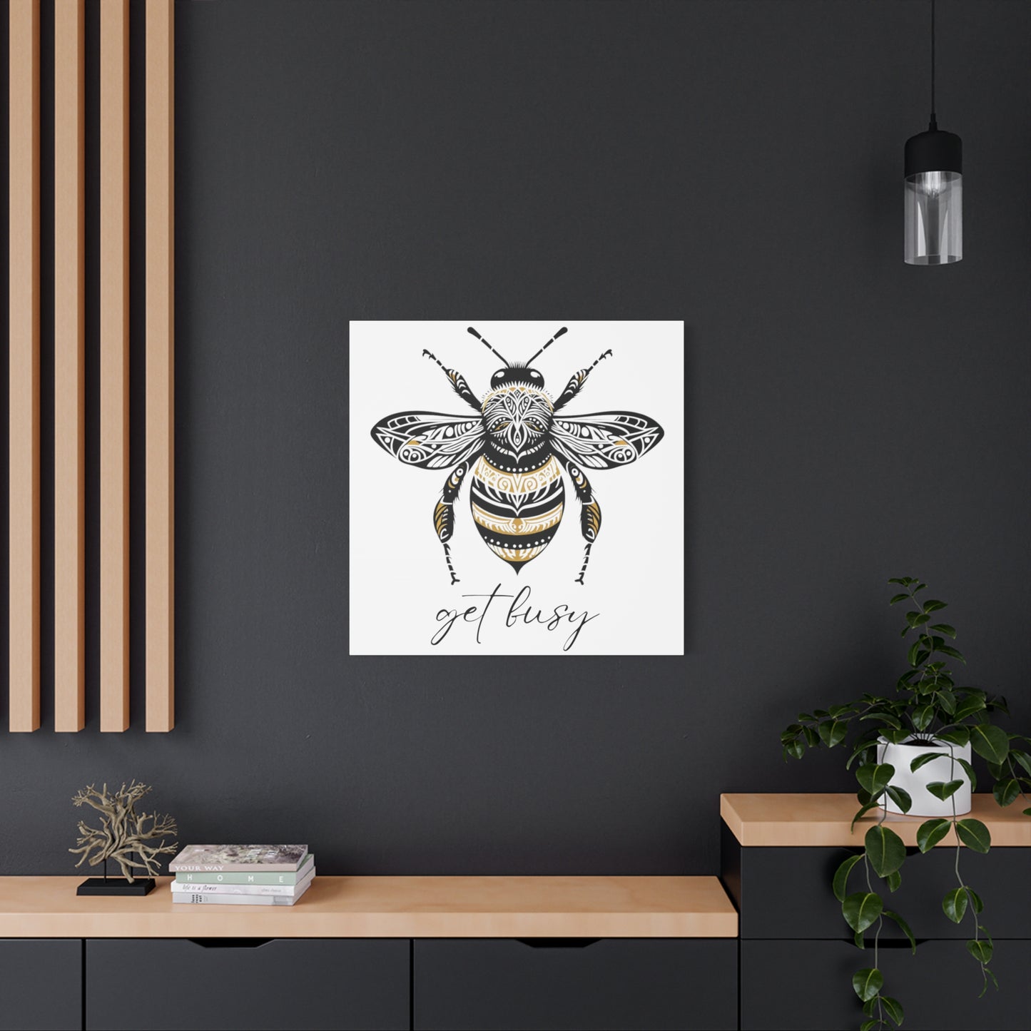 Get Busy Bee Classic Canvas - White