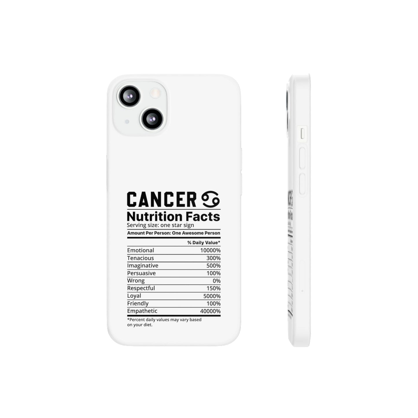 Cancer Nutrition Flexi Cases iPhone/Samsung with Gift Wrapping Option