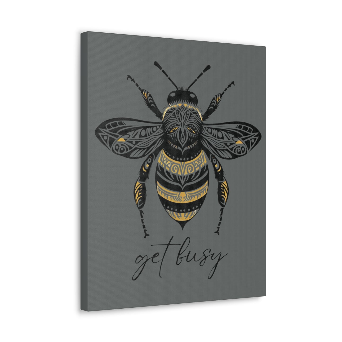 Get Busy Bee Classic Canvas - Grey