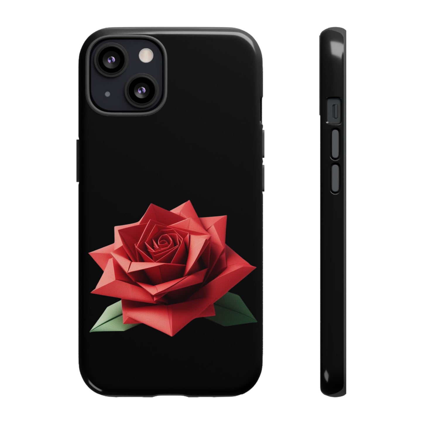 Origami Red Rose Tough Cases iPhone/Google/Samsung