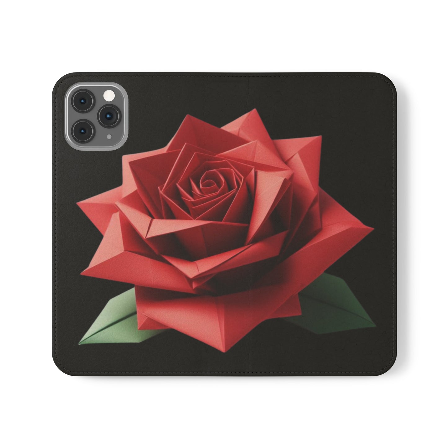 Origami Red Rose Flip Cases iPhone/Samsung