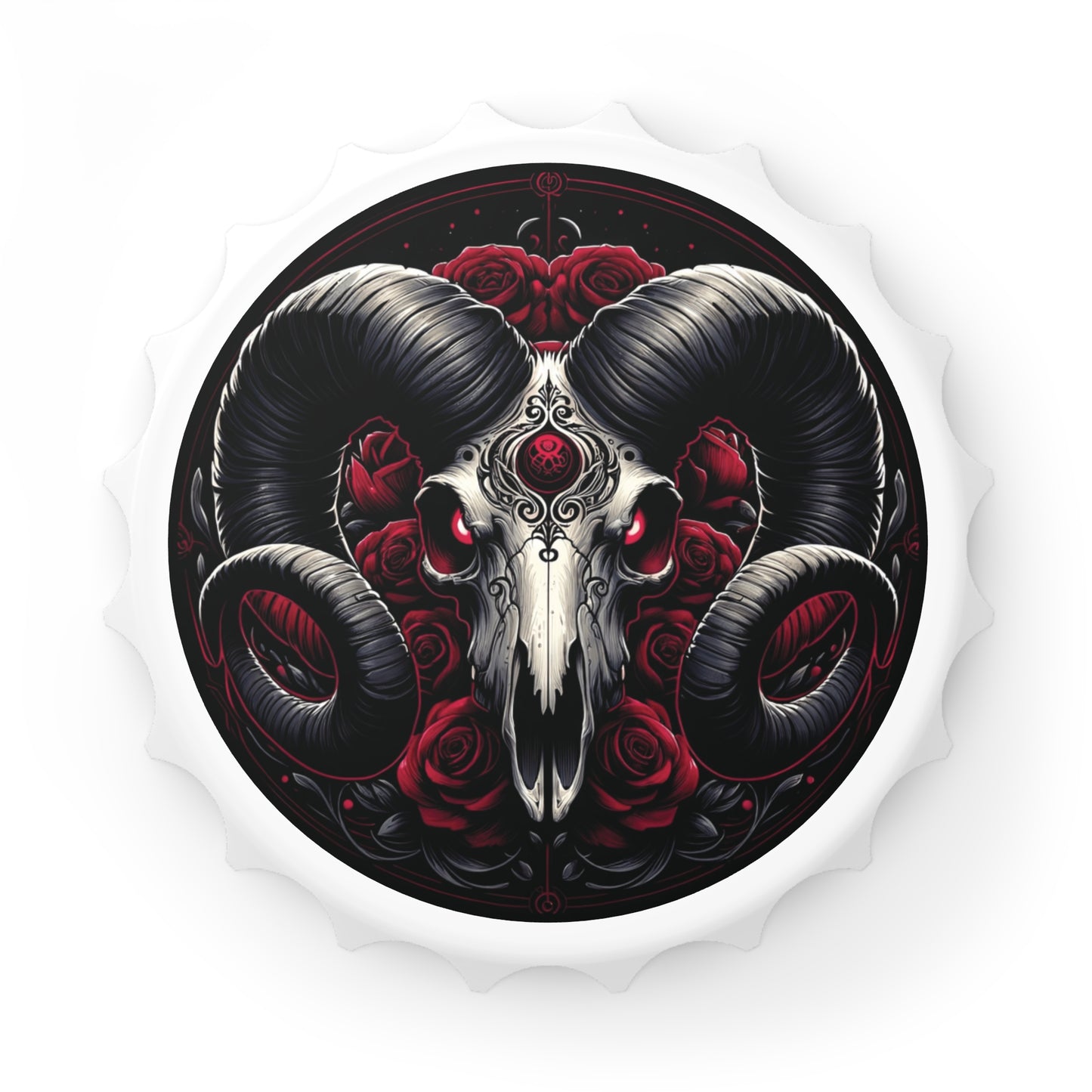 Gothic Aries Bottle Opener