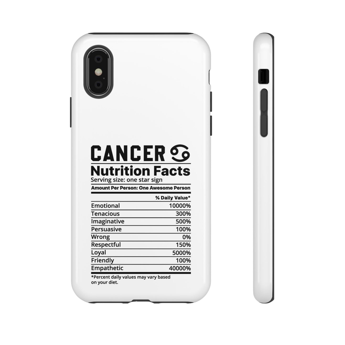 Cancer Nutrition Tough Cases - iPhone/Google/Samsung