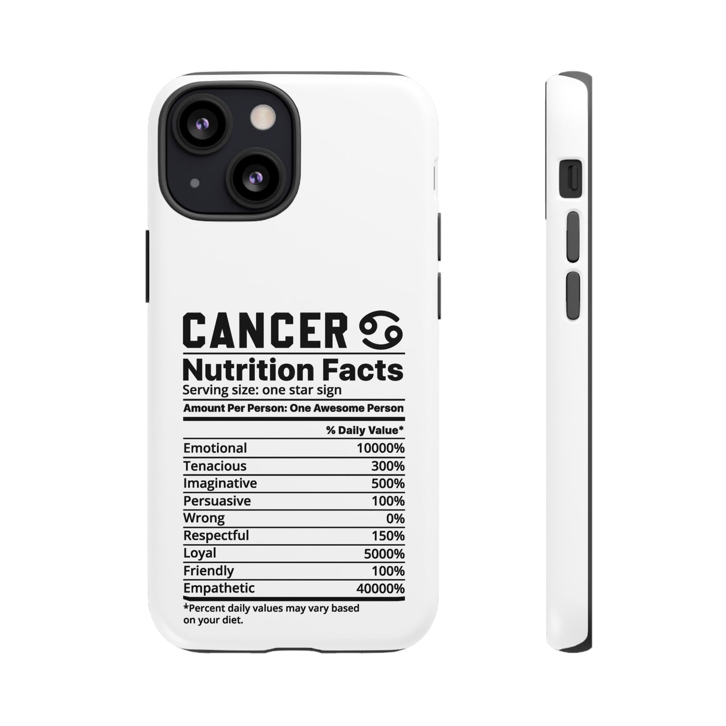 Cancer Nutrition Tough Cases - iPhone/Google/Samsung