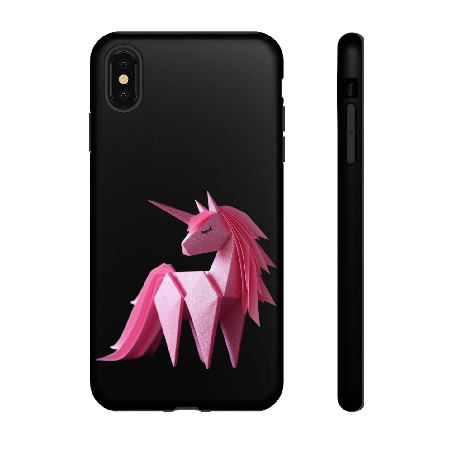 Origami Pink Unicorn Tough Cases iPhone/Google/Samsung