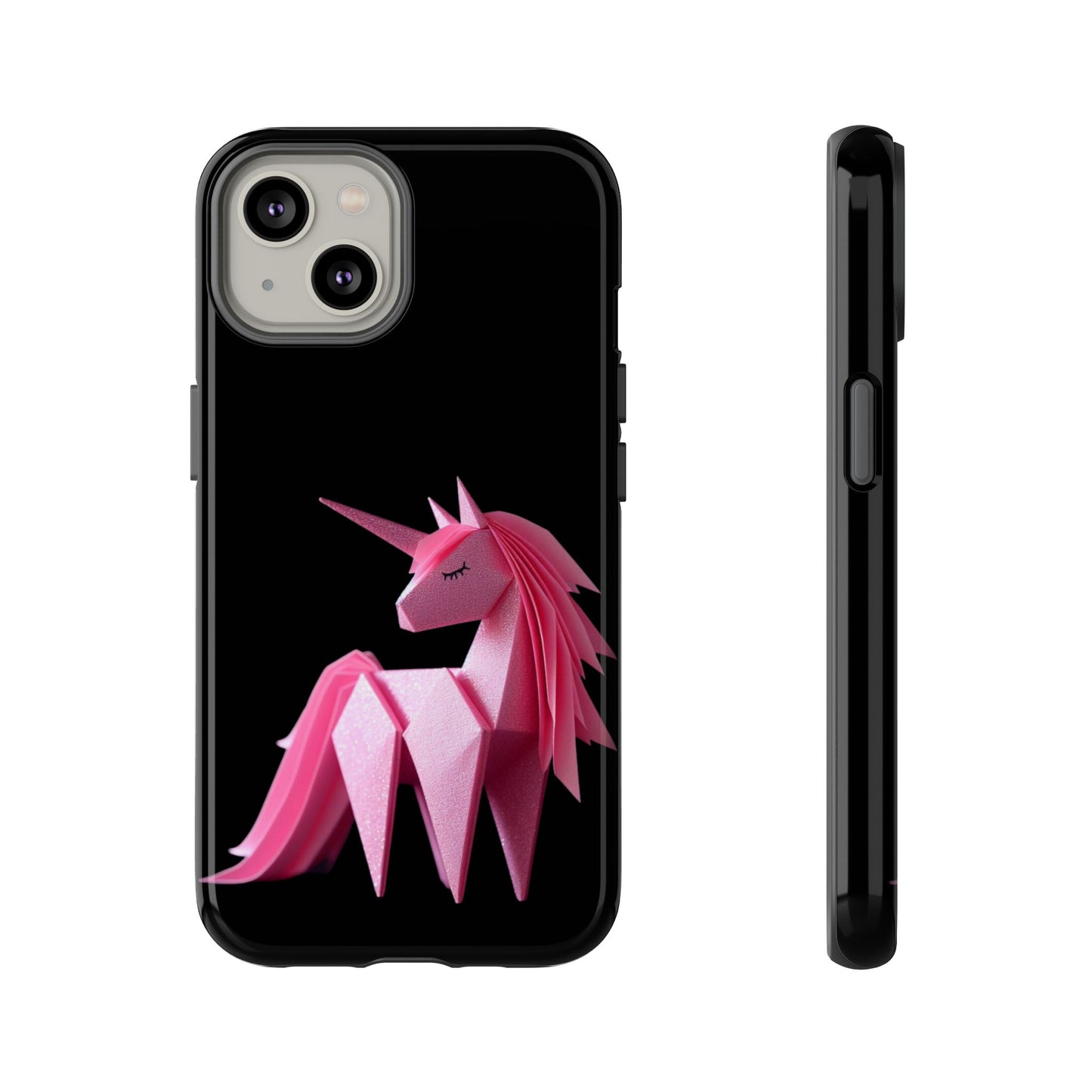 Origami Pink Unicorn Tough Cases iPhone/Google/Samsung