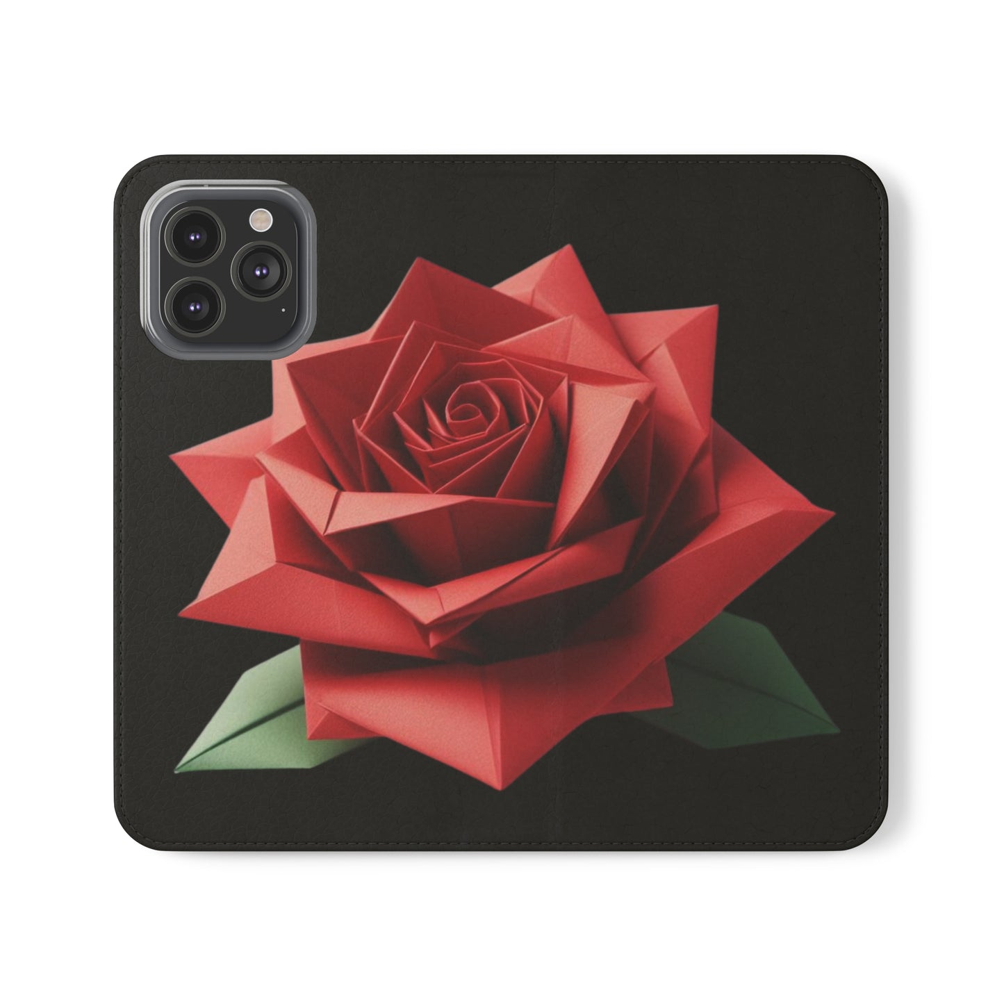 Origami Red Rose Flip Cases iPhone/Samsung