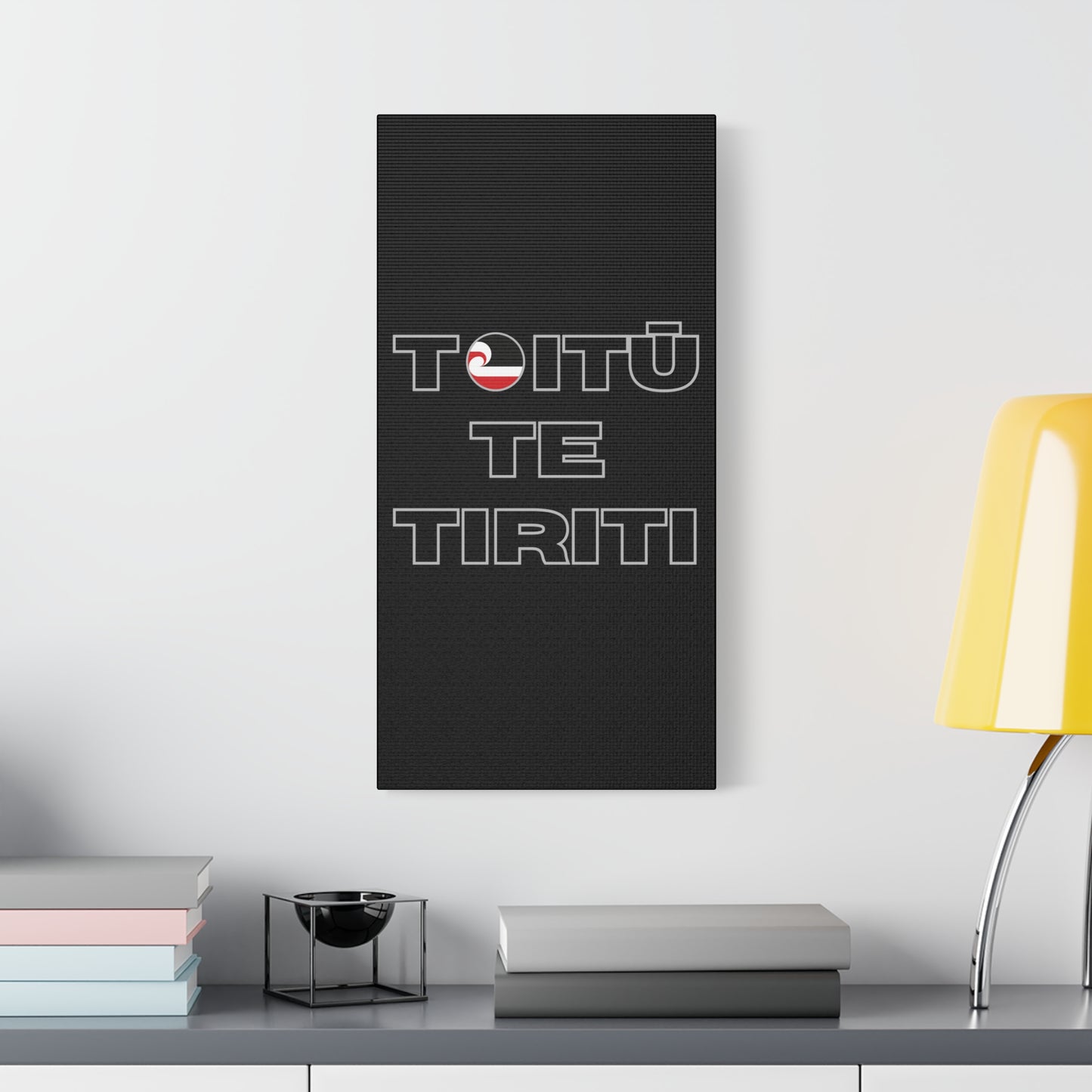 Toitū Te Tiriti Classic Canvas - Black