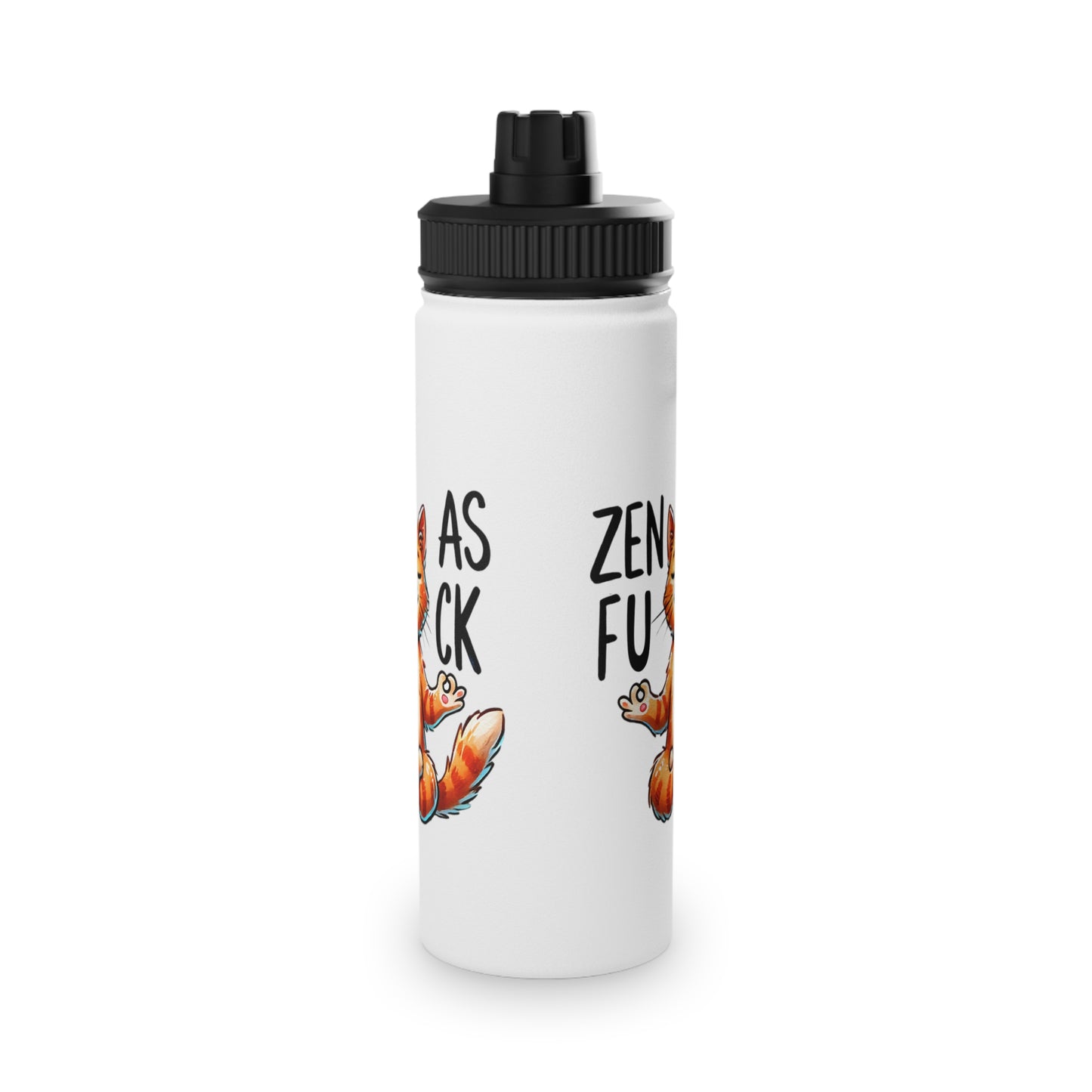 Zen As F*#K Stainless Steel Water Bottle - # Sizes