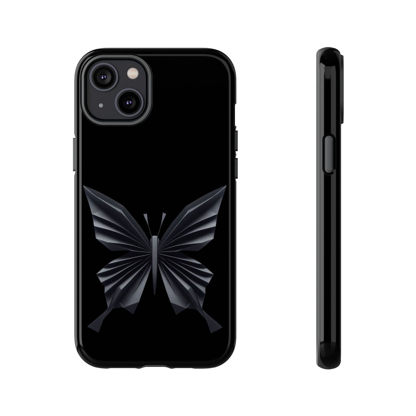 Origami Black Butterfly Tough Cases iPhone/Google/Samsung