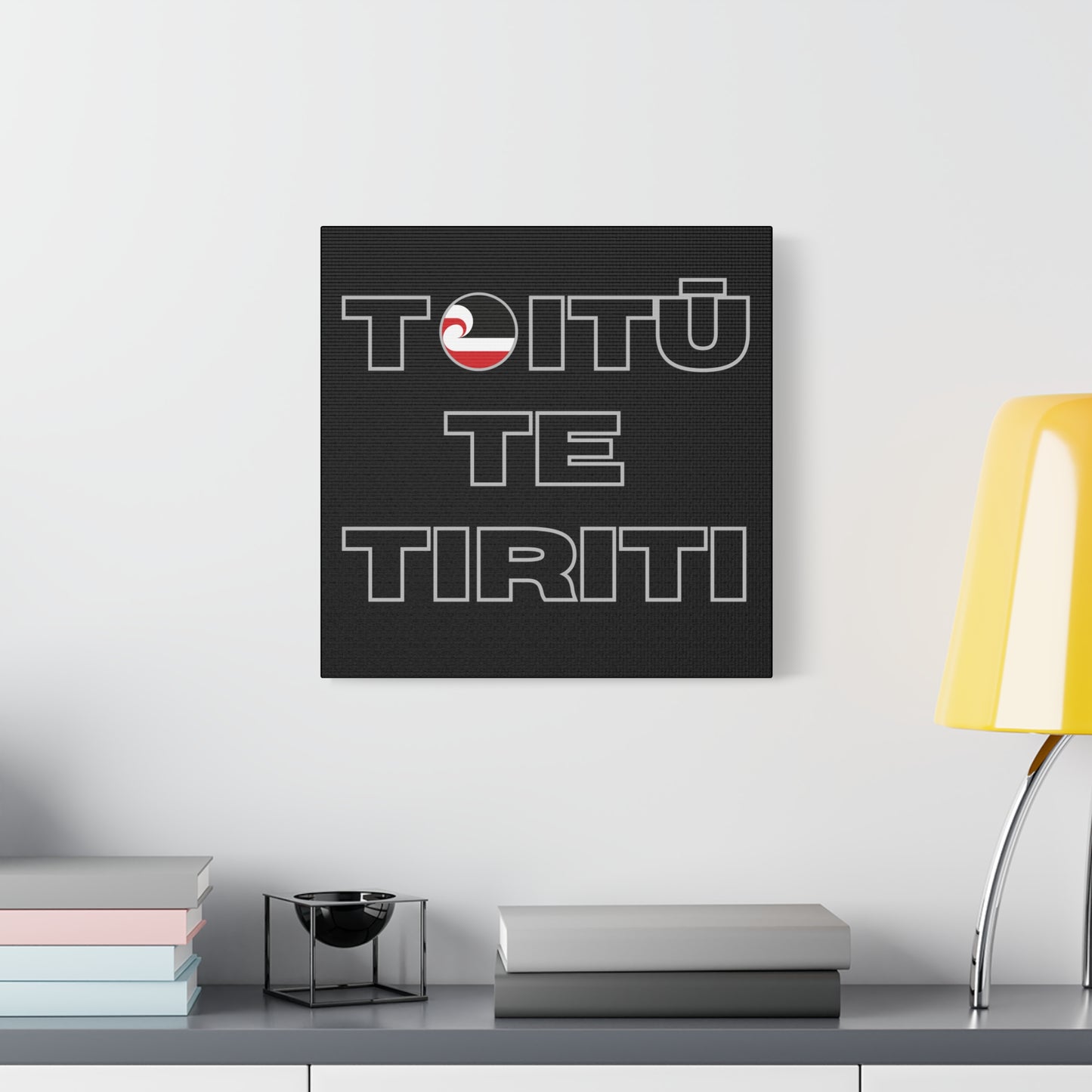 Toitū Te Tiriti Classic Canvas - Black