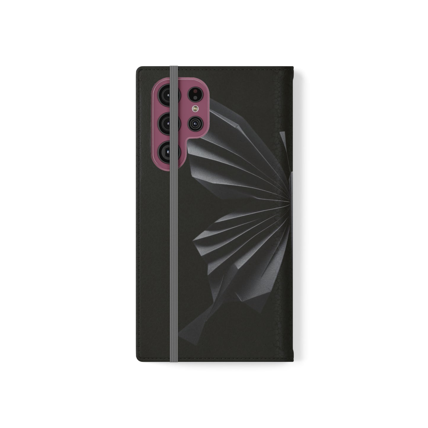 Origami Black Butterfly Flip Cases iPhone/Samsung