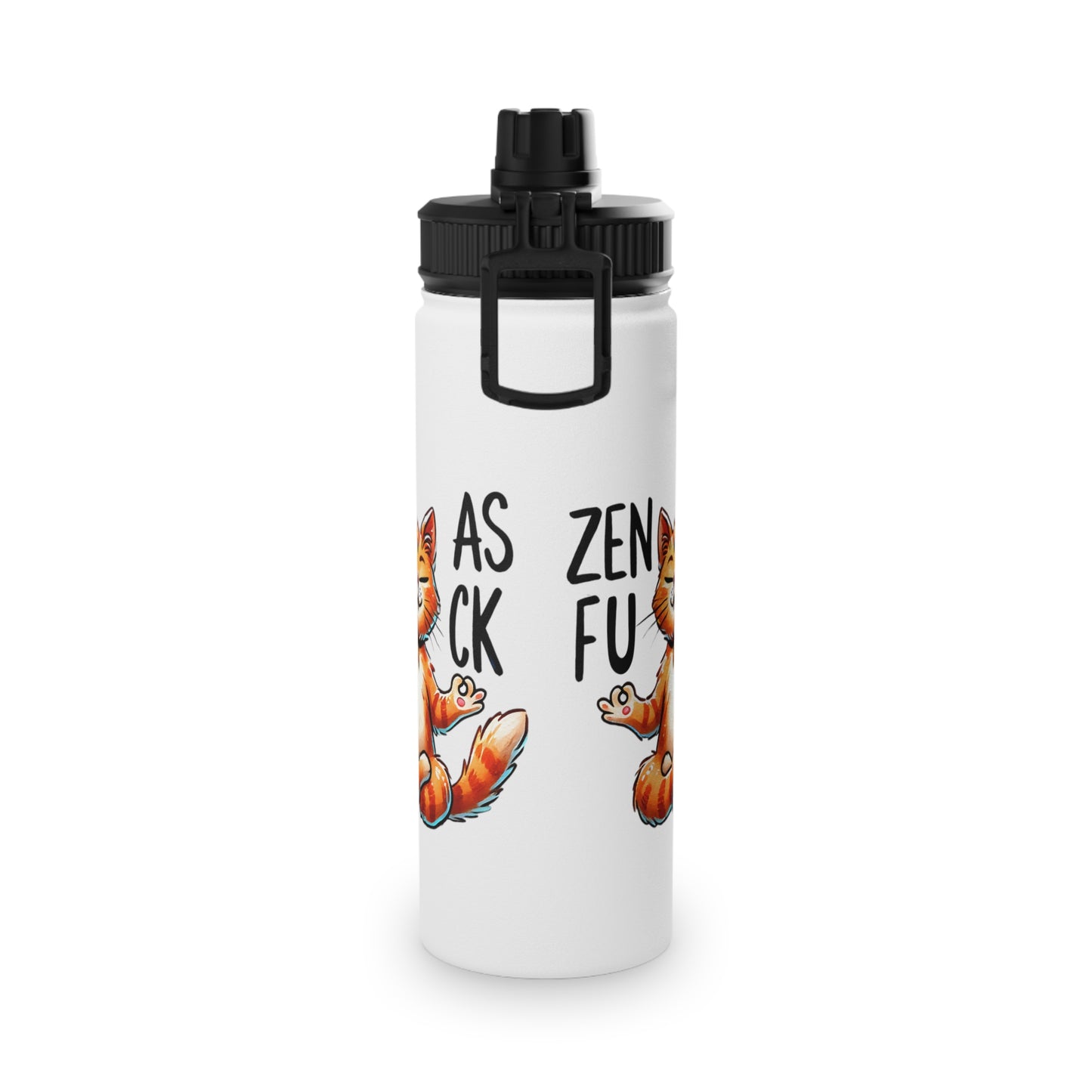 Zen As F*#K Stainless Steel Water Bottle - # Sizes