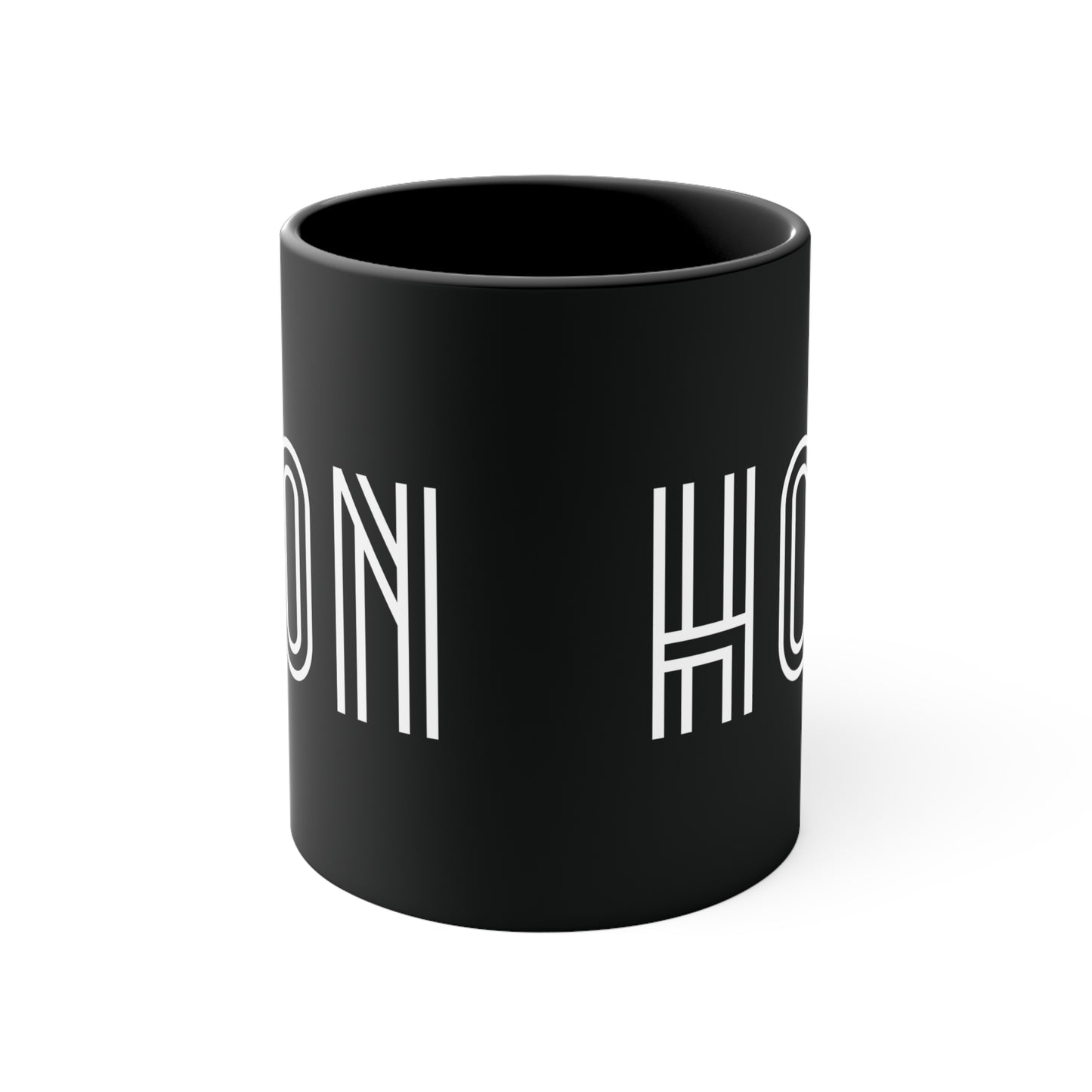 HOON Colorful Accent Mug 11oz - For Adults Only - Black