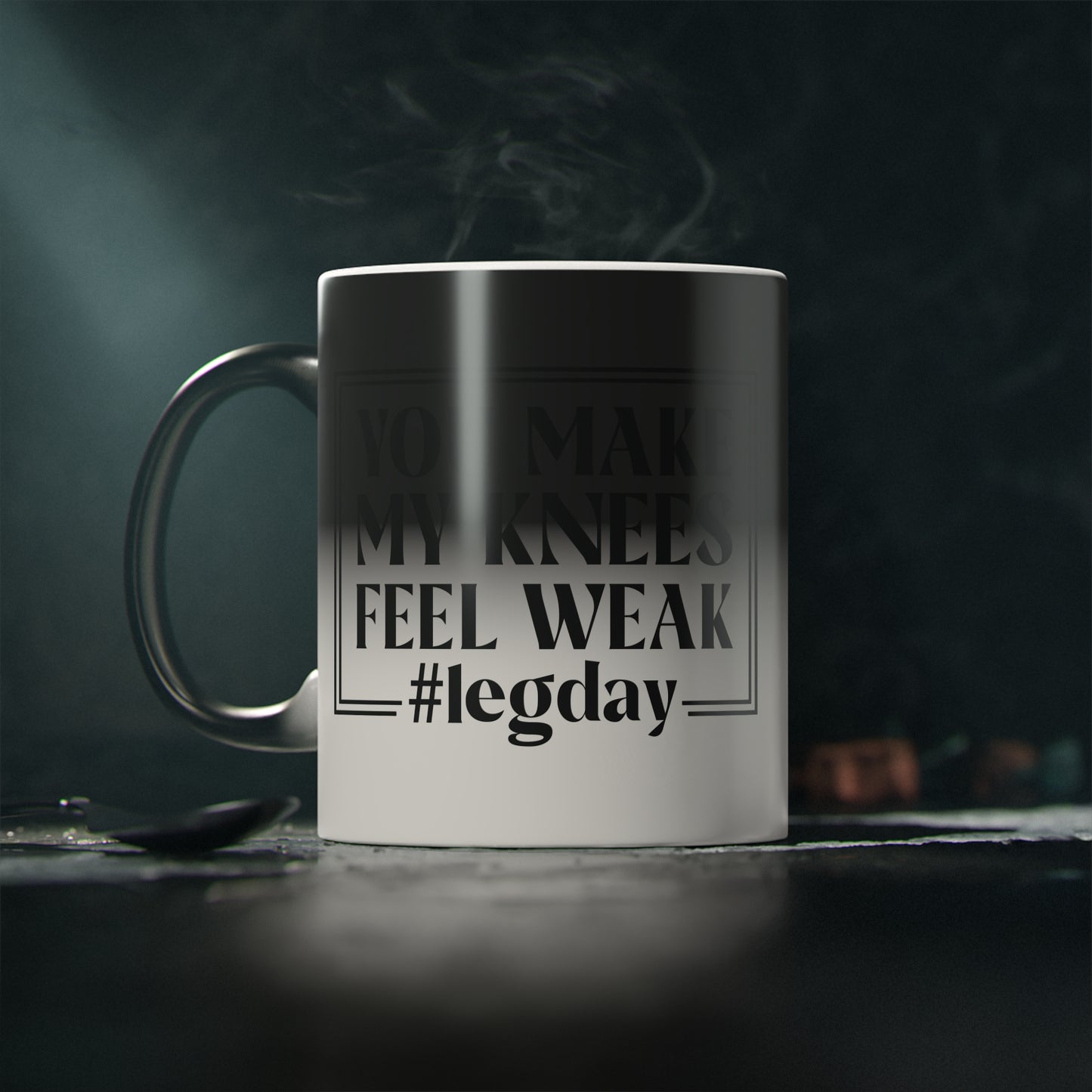 Leg Day Magic Mug - Color Changing Mug for Fitness Enthusiasts