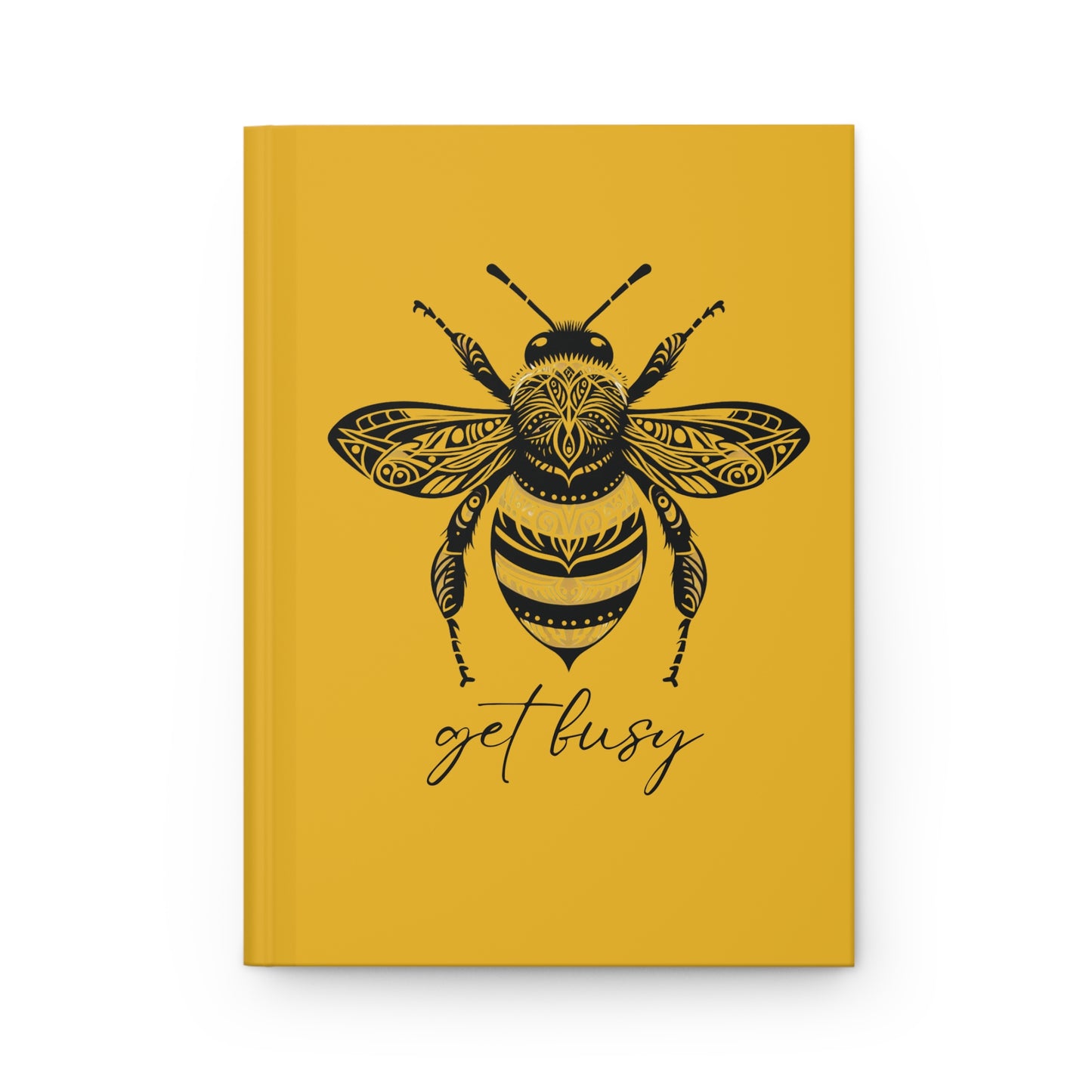 Get Busy Bee Hardcover Journal Matte - yellow