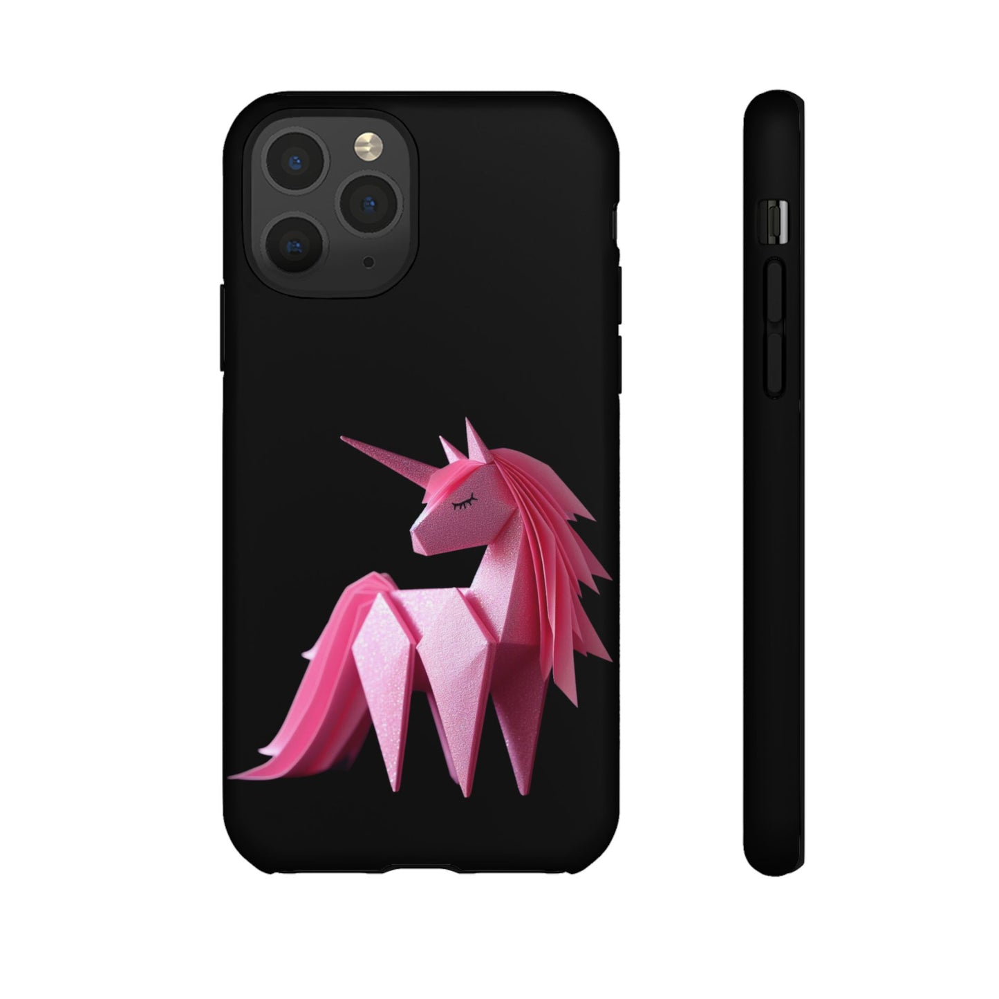 Origami Pink Unicorn Tough Cases iPhone/Google/Samsung