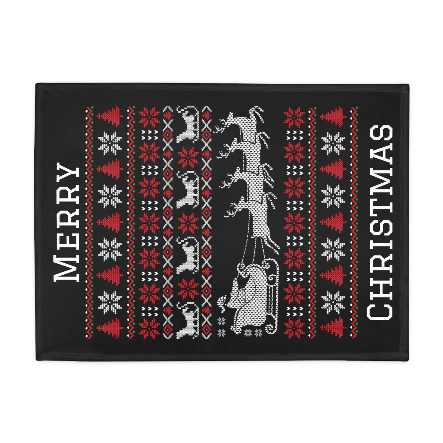 Ugly Christmas Sweater Plush Fleece Blanket #1