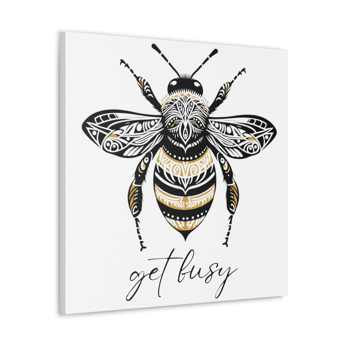 Get Busy Bee Classic Canvas - White