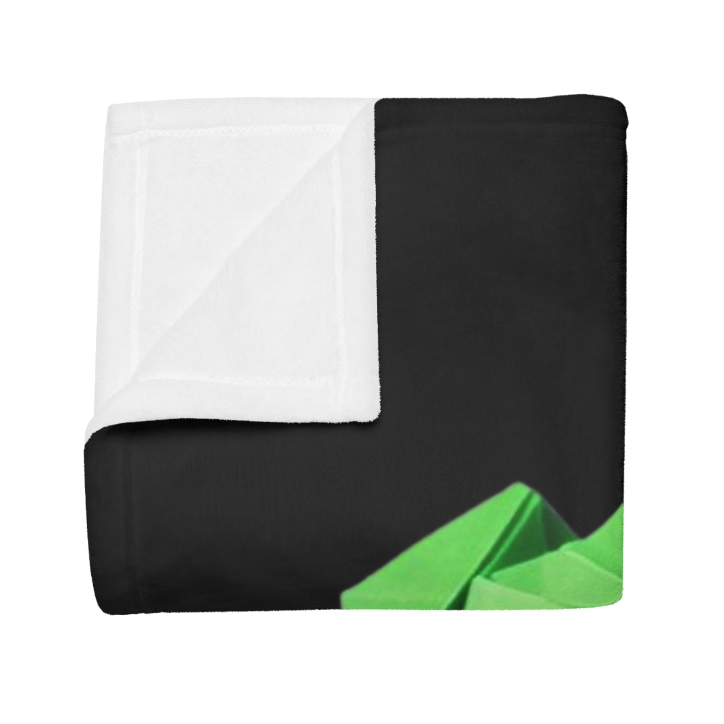 Origami Hulk Plush Fleece Blanket - Black