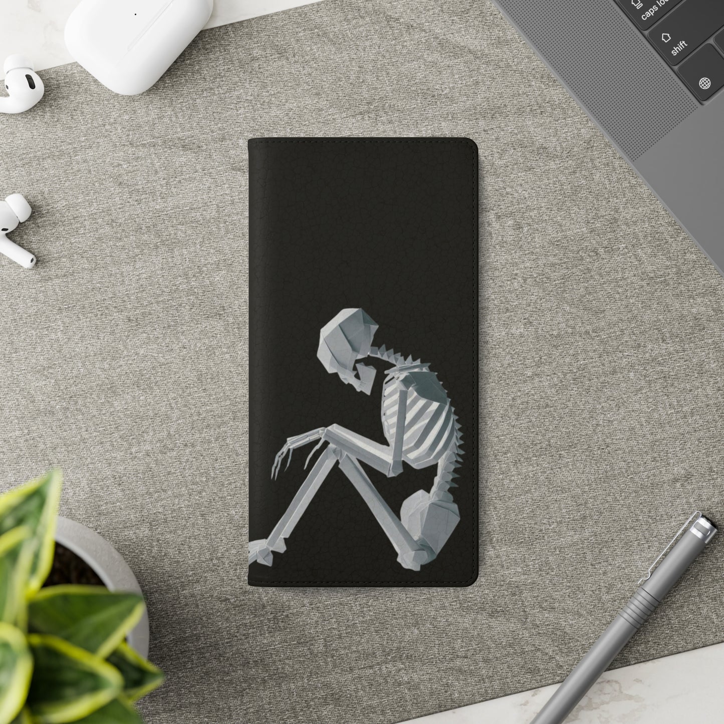 Origami Skelleton Flip Cases iPhone/Samsung