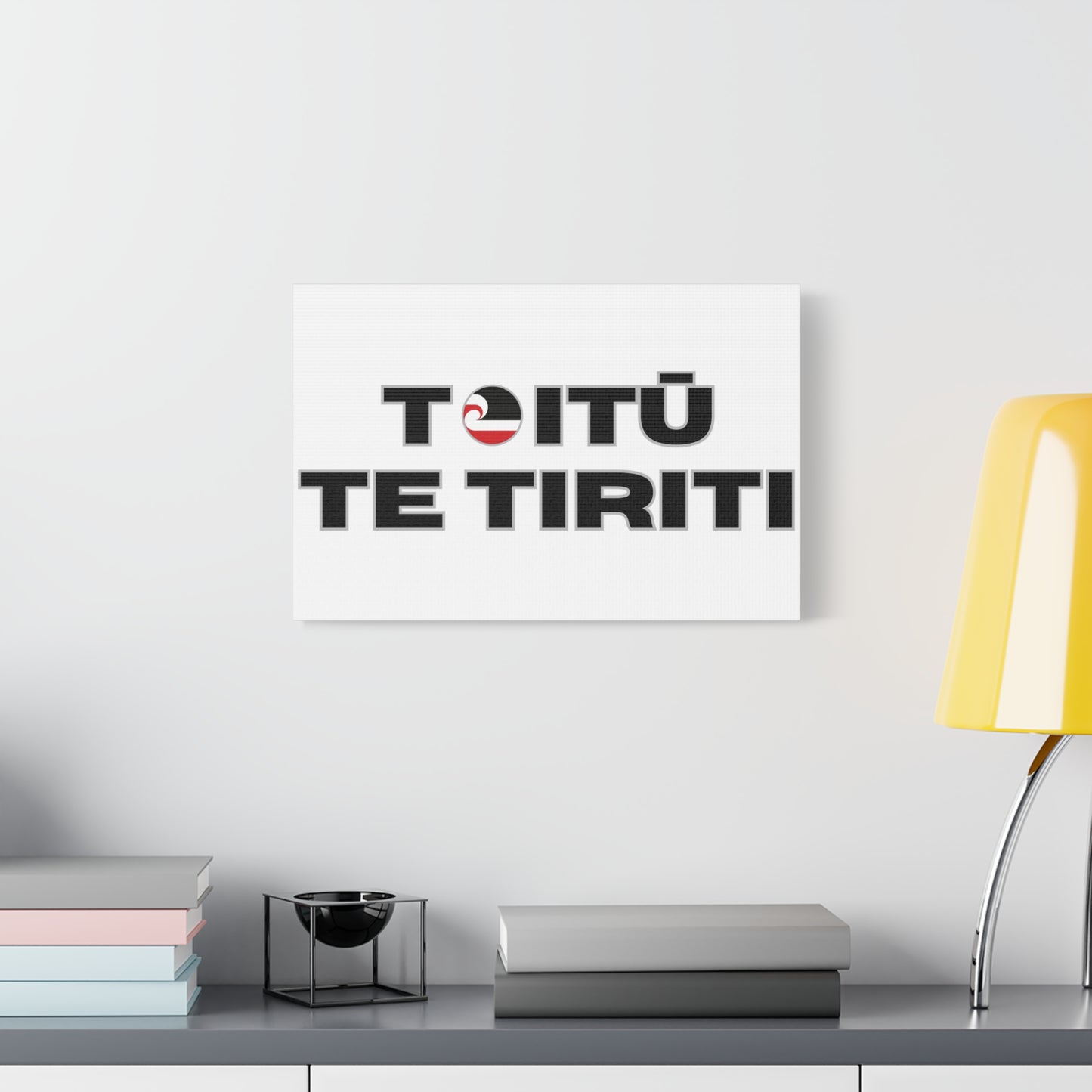 Toitū Te Tiriti Classic Canvas - White