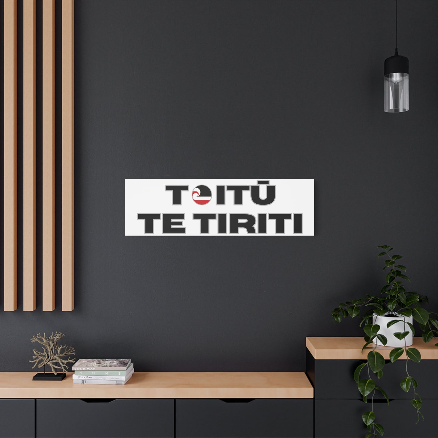 Toitū Te Tiriti Classic Canvas - White