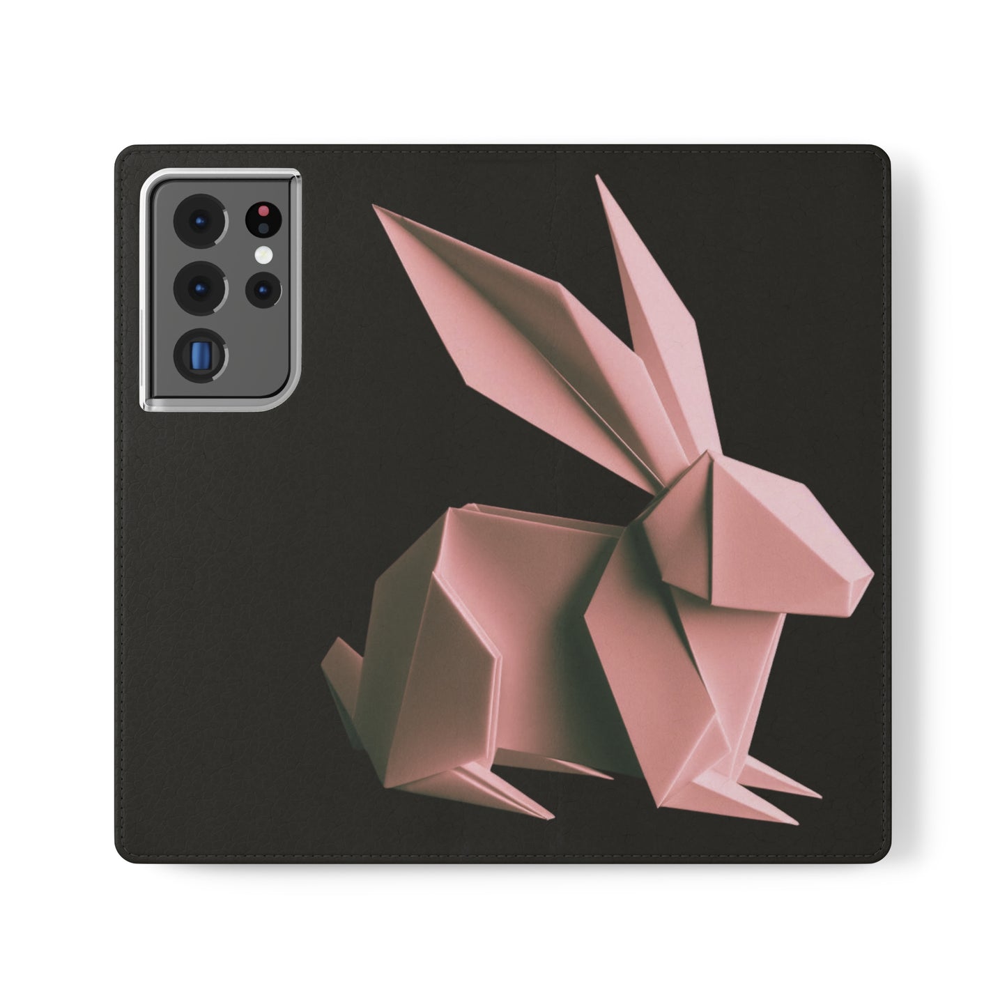 Origami Pink Rabbit Flip Cases iPhone/Samsung