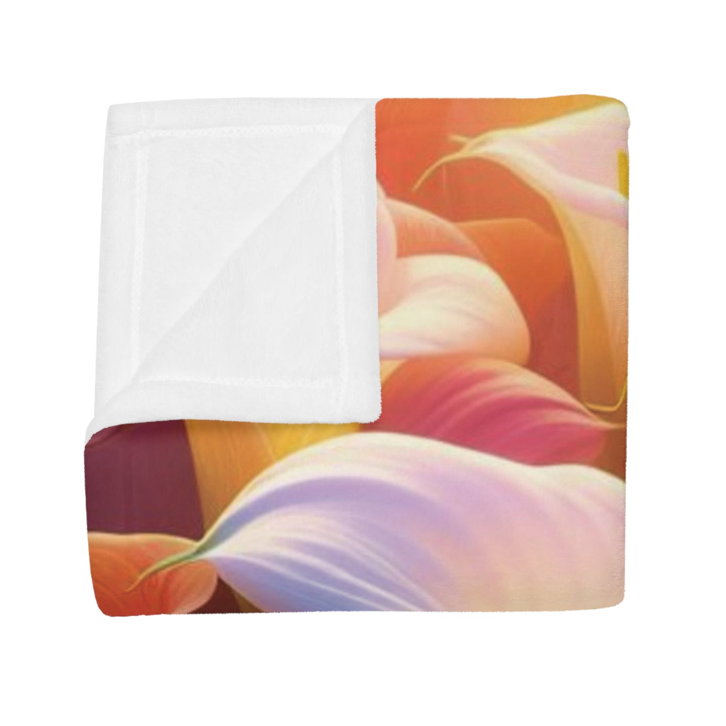 Bright Calla Lillies Plush Fleece Blanket