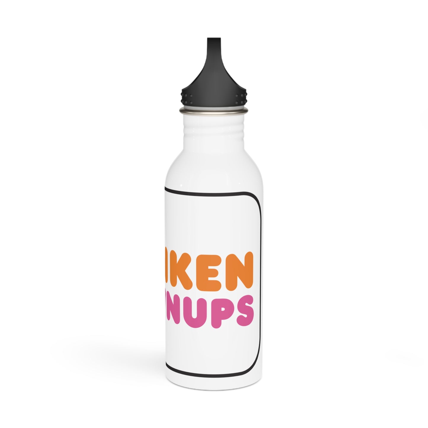 Drunken Grownups Stylish Stainless Steel Water Bottle - Eco-Friendly, Durable, Perfect for On-the-Go - White